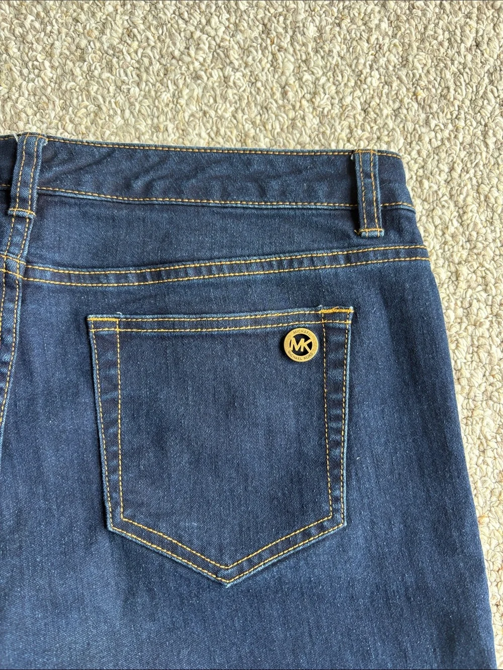 Michael Kors Navy Blue Denim Jean Shorts